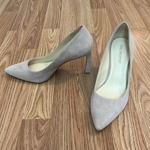 Tall nude pink suede 3.5 inch heels